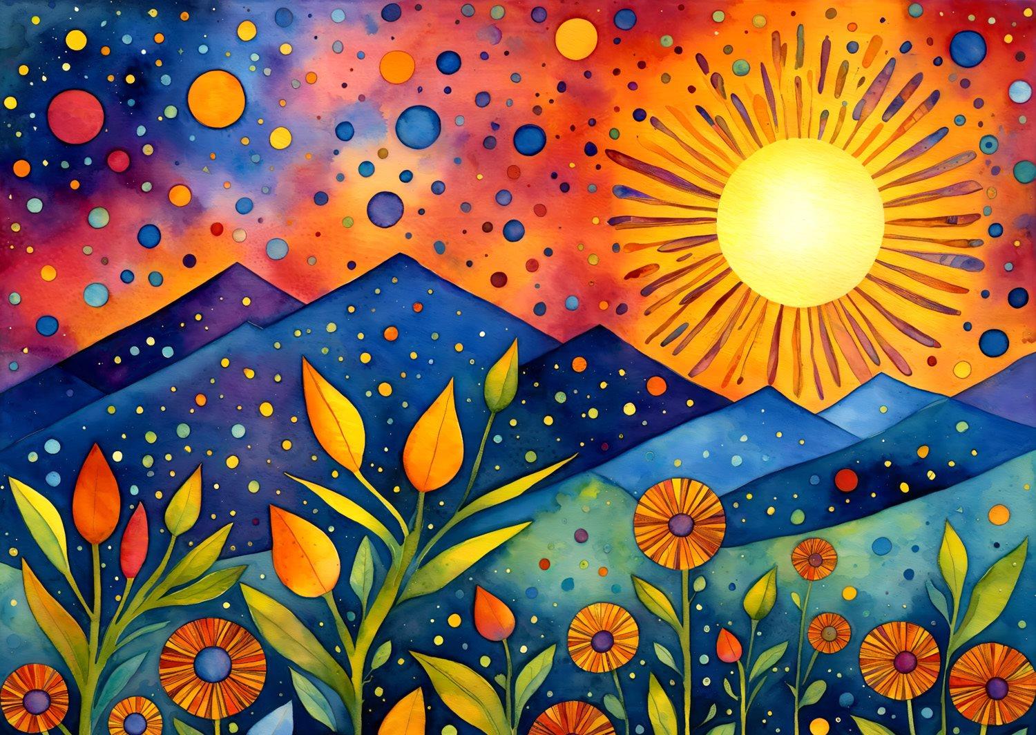 ENJOY Puzzle Dážď pri západe slnka 1000 dielikov