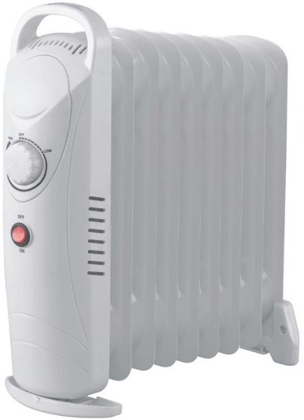Entac Malý olejový radiátor, 1000 W, termostat, 9 rebier
