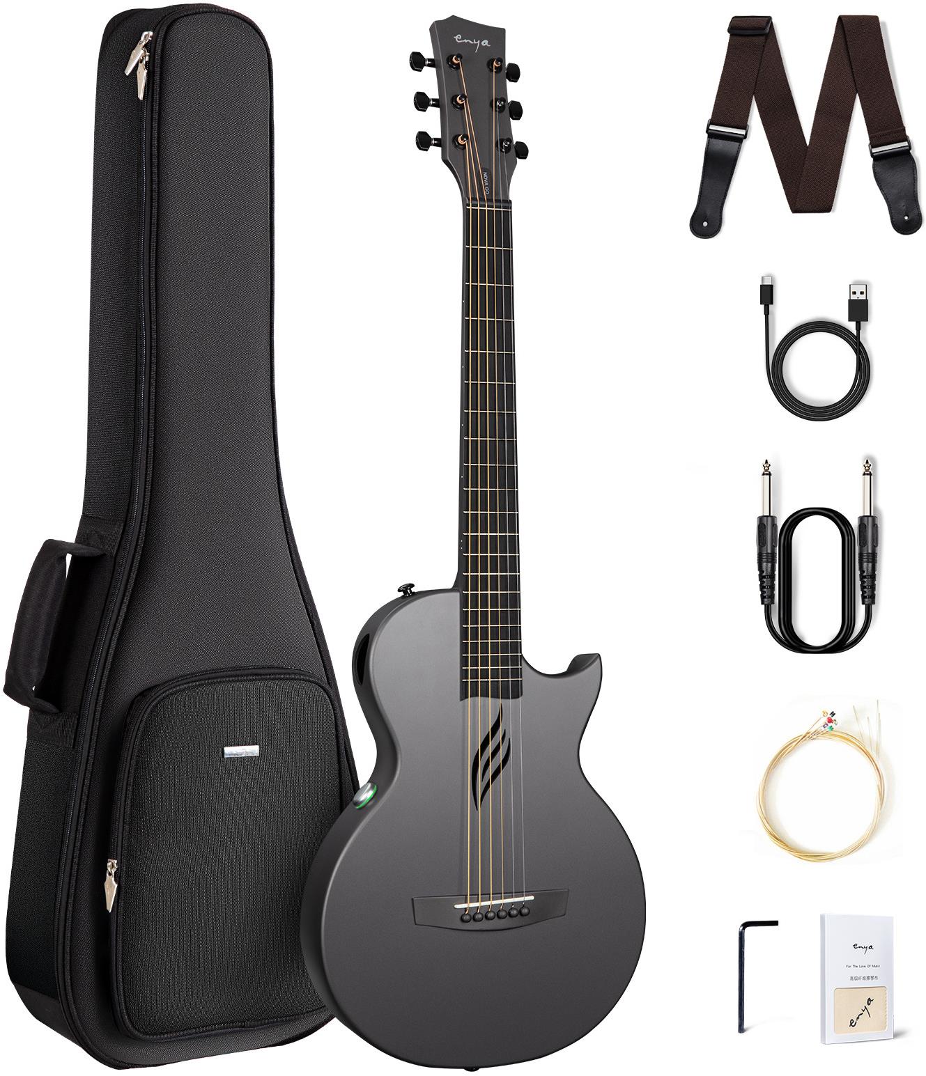 ENYA MUSIC Nova Go AcousticPlus SP1 – Black