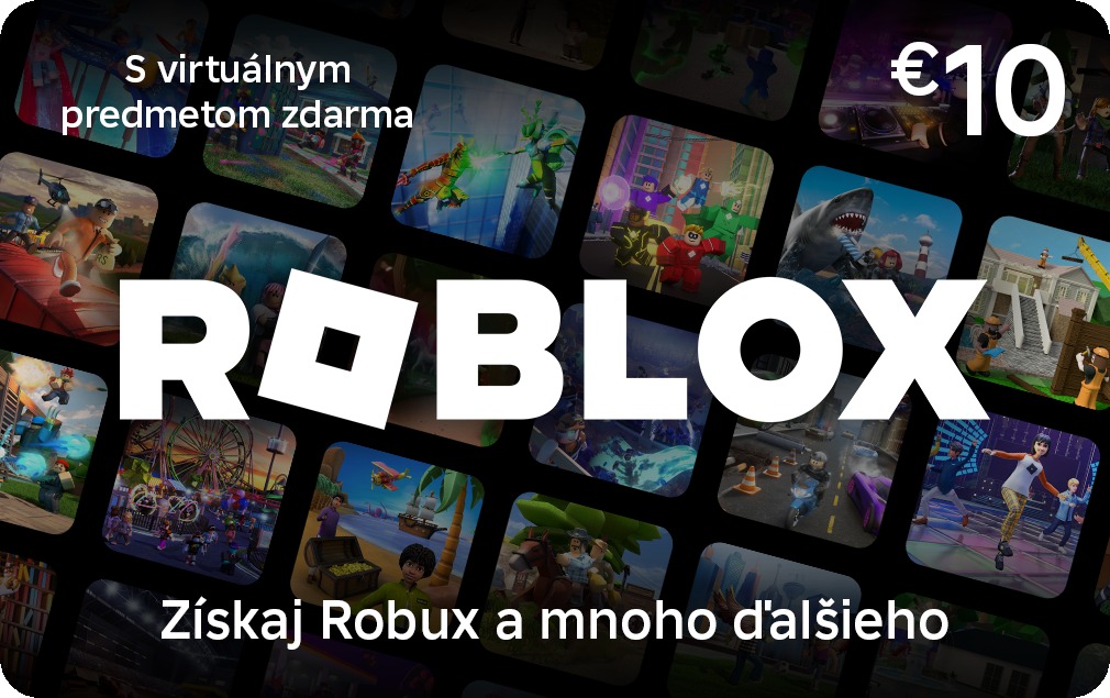 Digitálna darčeková karta Roblox 10 EUR