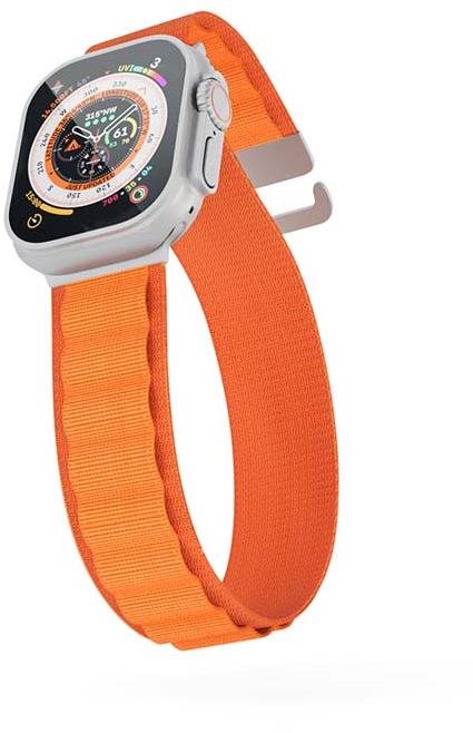 Epico Alpine pásik pre Apple Watch SE/Series 1 – 9 (42/44/45 mm)/10 – 11 (46 mm)/Ultra (49 mm) – oranžový