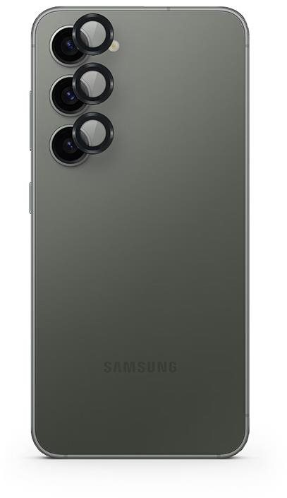 Epico hliníkové ochranné sklo na šošovky fotoaparátu pre Samsung Galaxy S24+ 5G – čierne
