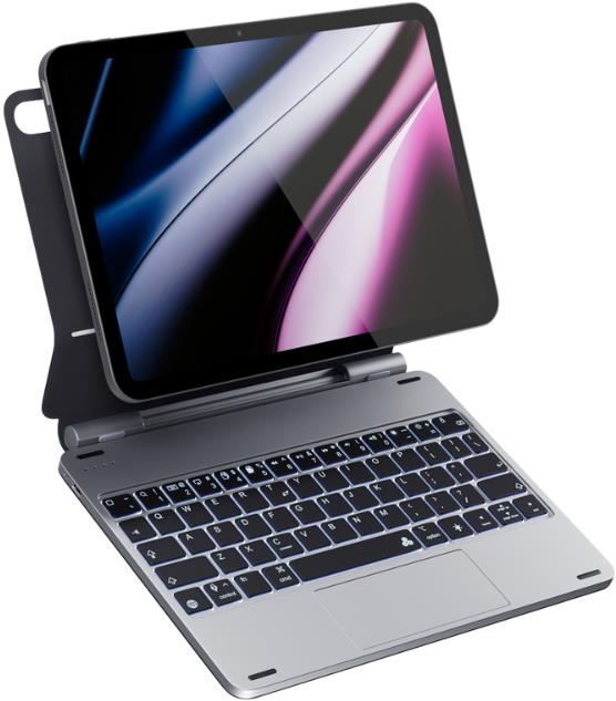 Epico hliníková klávesnica pre iPad Pro 11" (3.-6. gen)/Air 10,9" (A14-M1)/Air 11" (M2-M4) – DE