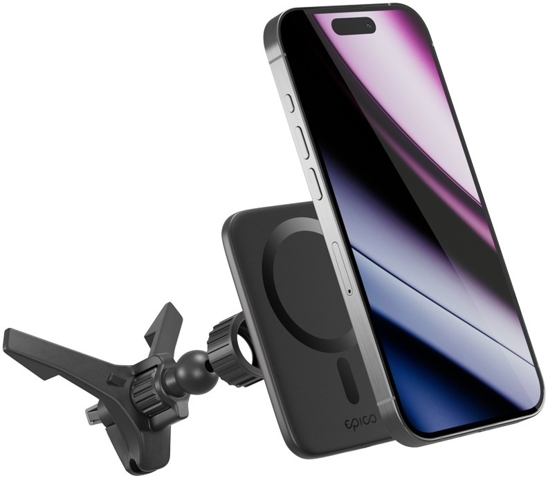 Epico Qi2 Mag+ bezdrôtová autonabíjačka – čierna