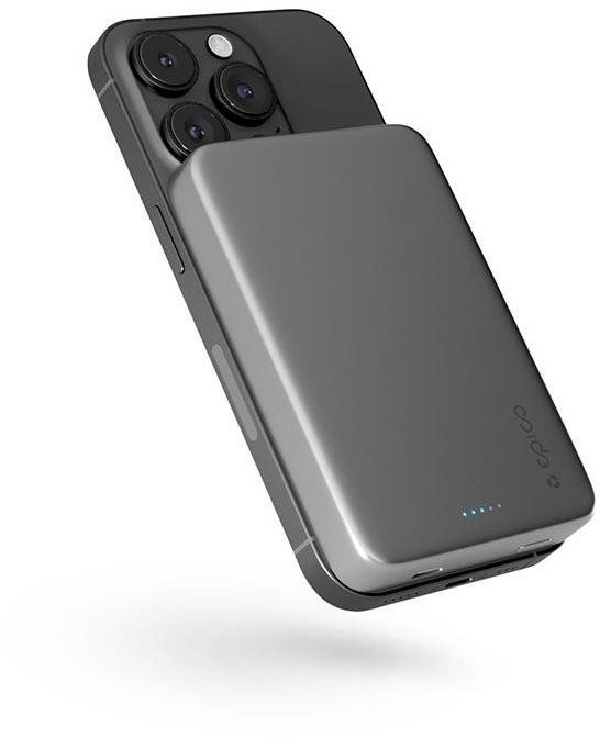 Epico Resolve Mag+ Dual Power Bank 5000 mAh – vesmírne sivá