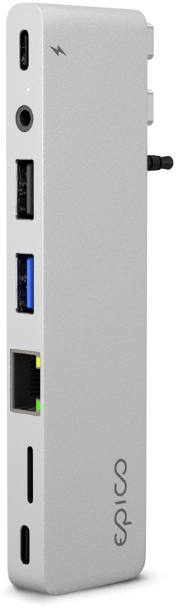 Epico USB-C Hub Pro III – strieborný