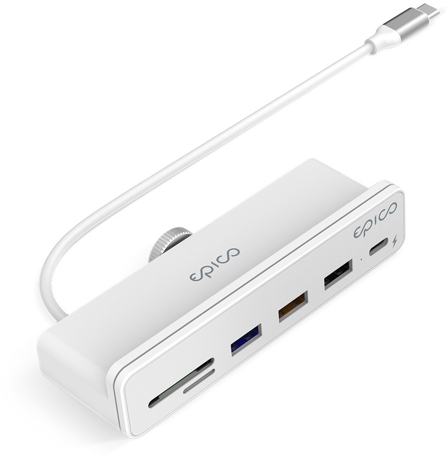 Epico USB-C 7 v 1 iMac Hub – biely