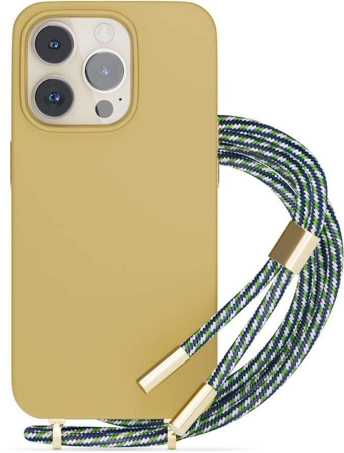 Epico Silicone Necklace Case iPhone 13/14 – piesková
