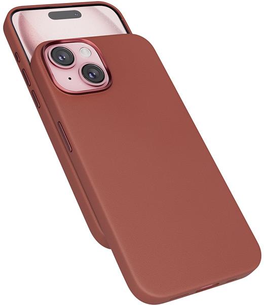 Epico Mag+ kožený kryt iPhone 15 – hnedý