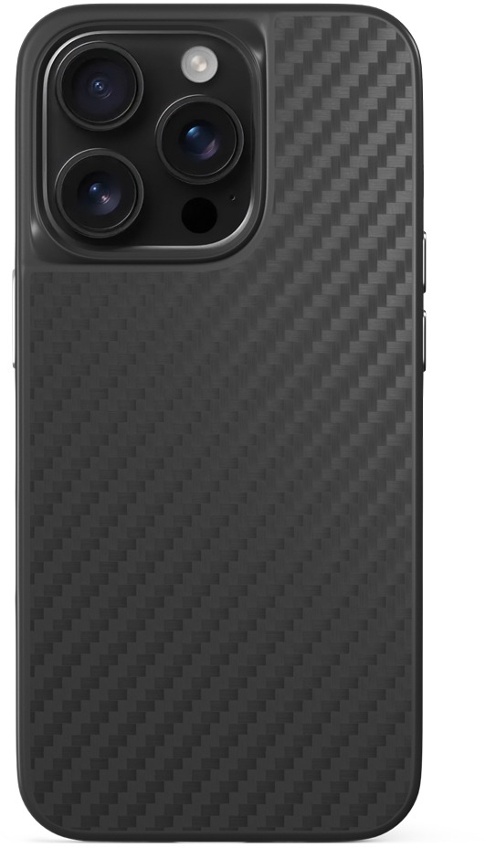 Epico Mag+ Hybrid Carbon kryt iPhone 16 Pro – čierny