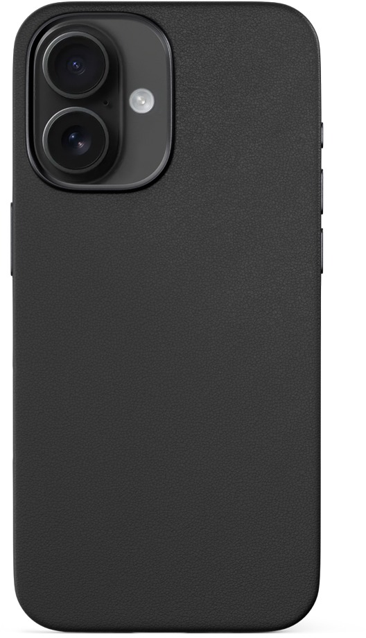 Epico Mag+ kožený kryt iPhone 16 – čierny