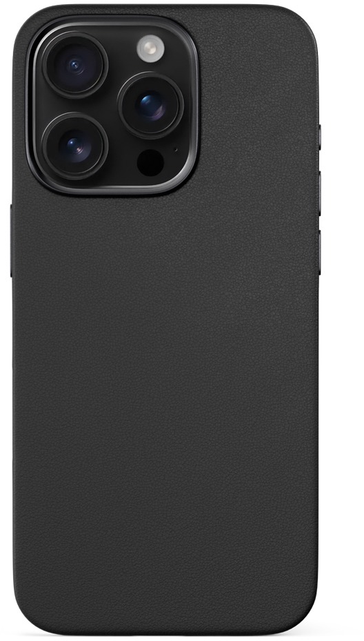 Epico Mag+ kožený kryt iPhone 16 Pro – čierny