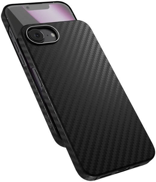 Epico Mag+ Carbon Case for iPhone 16e/17e - čierny