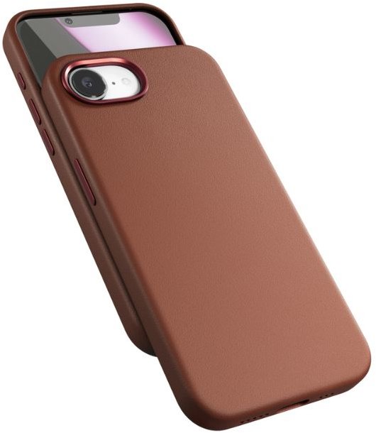 Epico Mag+ kožený kryt iPhone 16e/17e - hnedý