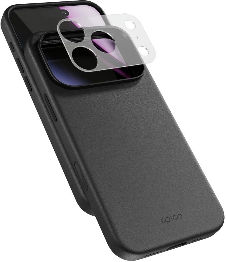Epico Leather Pro Mag+ kryt iPhone 17 Pro Max Qi2 & MagSafe kompatibilný – čierny