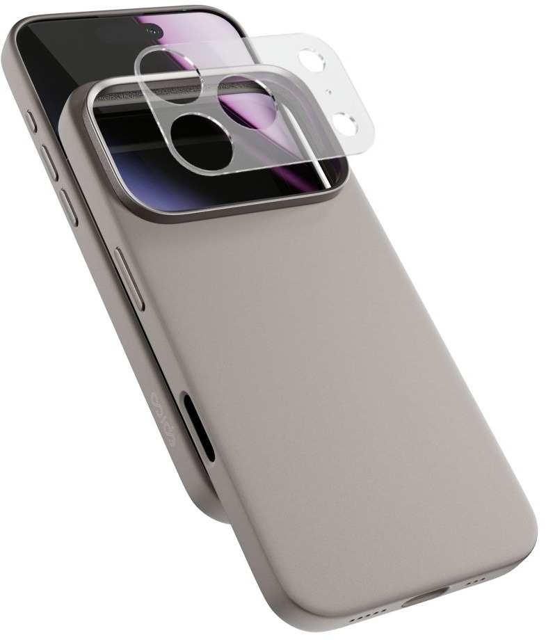 Epico Silicone Pro Mag+ kryt iPhone 17 Pro Max Qi2 & MagSafe kompatibilný – titánový