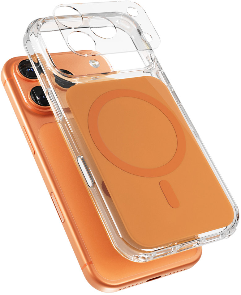 Epico Tile Mag+ kryt iPhone 17 Pro Qi2 & MagSafe kompatibilný – kozmický oranžový