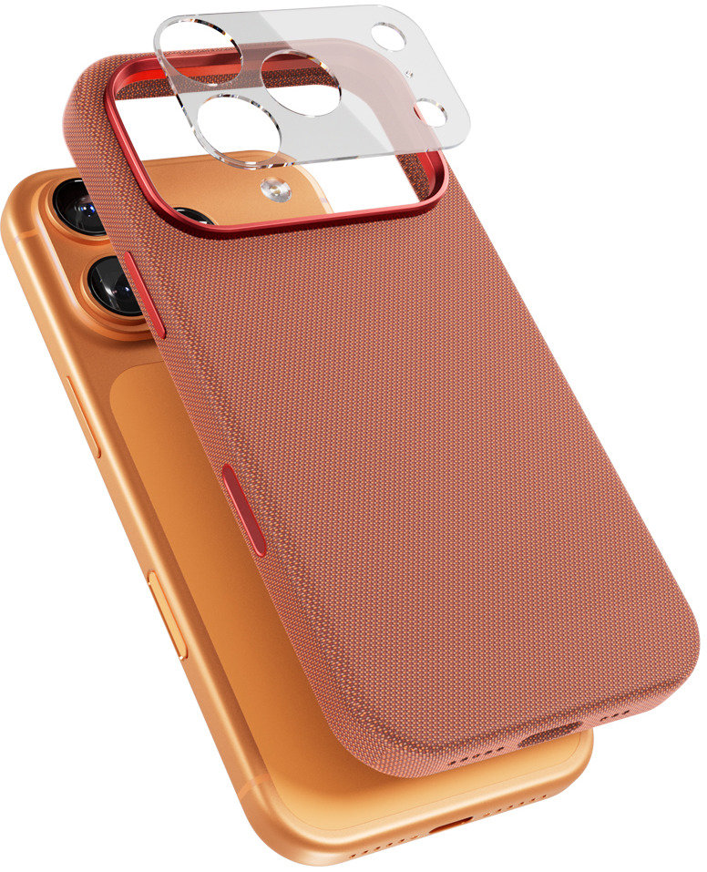 Epico SolidWoven Pro Mag+ Case iPhone 17 Pro Qi2 & MagSafe kompatibilný – siena hnedý