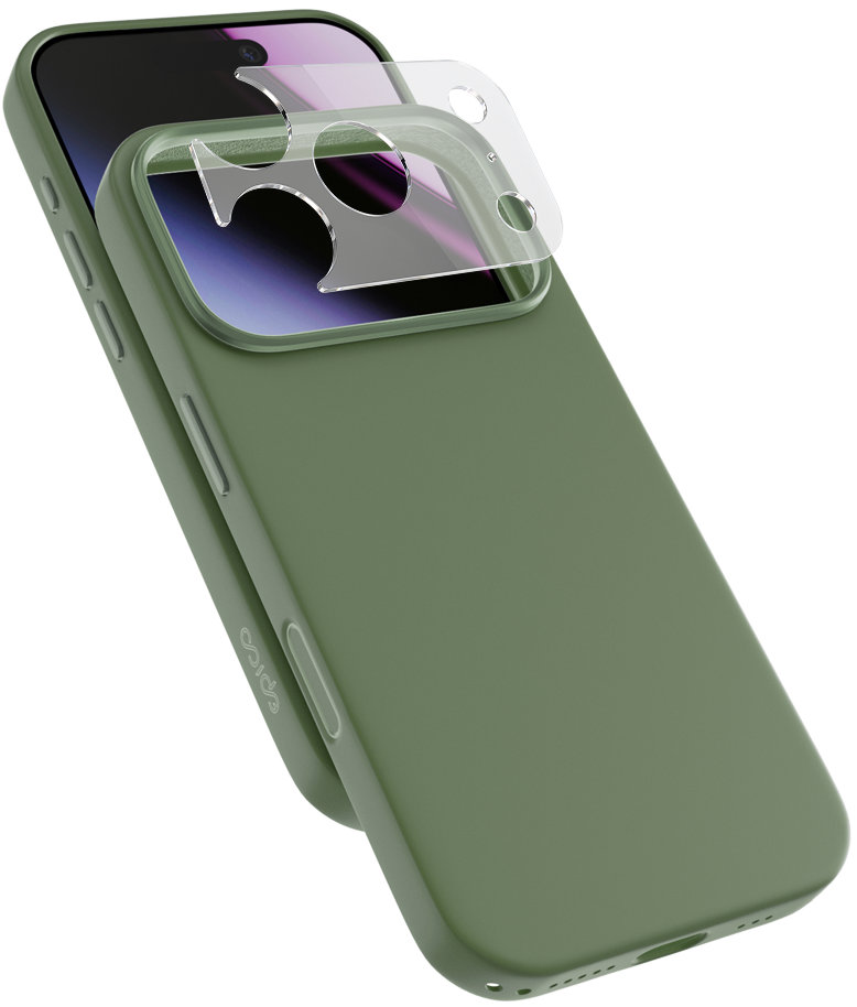 Epico Silicone Pro Mag+ Case iPhone 17 Pro/18 Pro Qi2 & MagSafe kompatibilný – kaki