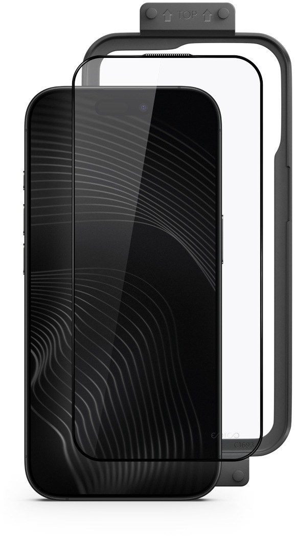 UNUM SapphireShield 3D ochranné sklo s inštalačným rámikom iPhone 15/16