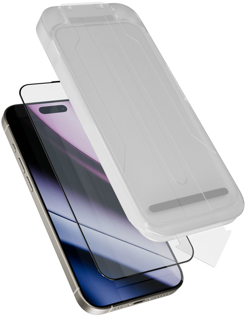 Epico ImpactCeramic Glass 3D Ultra-široké krytie s aplikátorom proti prachu pre iPhone 16 Pro/17
