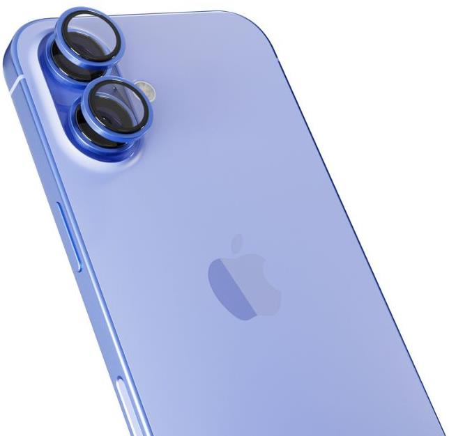 Epico hliníkové ochranné sklo na šošovky fotoaparátu pre iPhone 16/16 Plus – ultramarínová