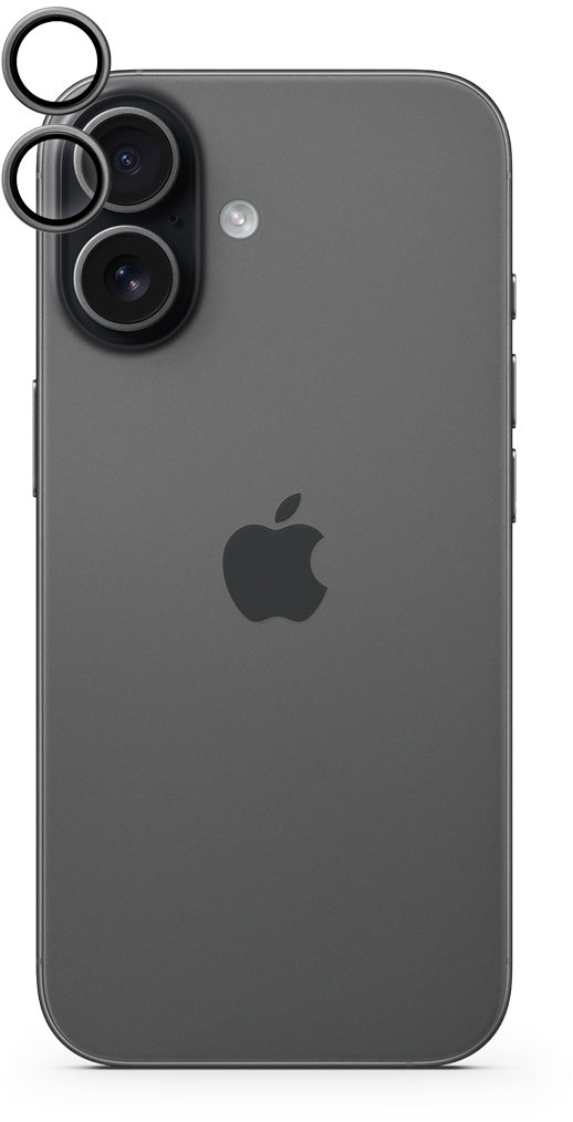 Epico hliníkové ochranné sklo na šošovky fotoaparátu pre iPhone 17 – čierne