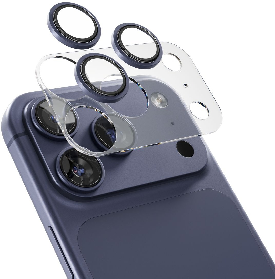 Epico Aluminium Lens Protectors iPhone 17 Pro/17 Pro Max Číry obraz – modré