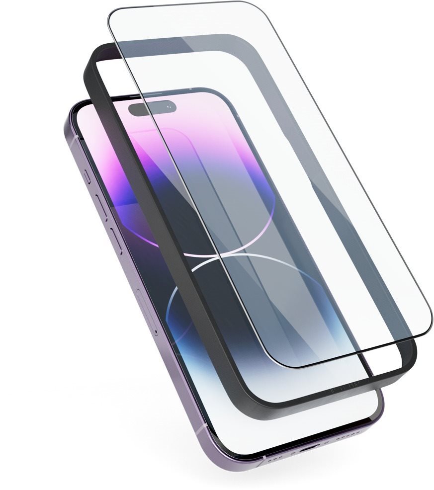 Epico Edge To Edge ochranné sklo na iPhone 14 Pro Max – 2 ks s inštalačným rámikom