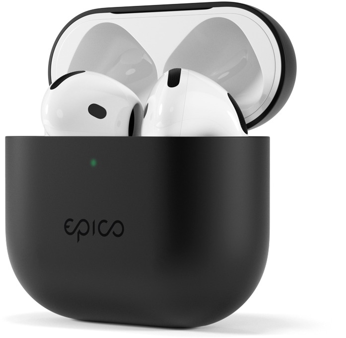 Epico Silicone Cover Airpods 4 – čierne