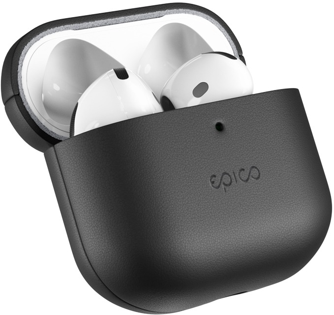Epico Leather Case Airpods 4/4 (ANC) – čierne