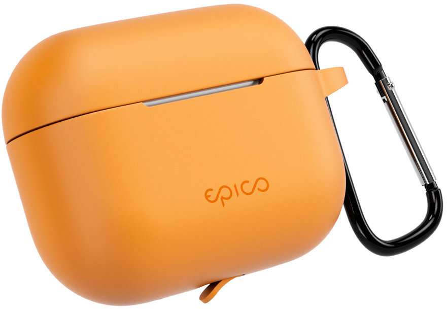 Epico silikónové puzdro s karabínou AirPods Pro 3 – oranžové