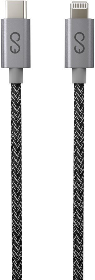 Epico Fabric Braided Cable C to Lightning 1.8 m 2020 – space grey