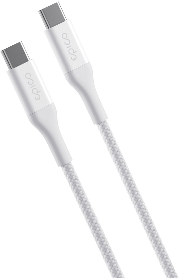 Epico UltraLink USB-C na USB-C 240 W 1,2 m kábel EC32 – biely