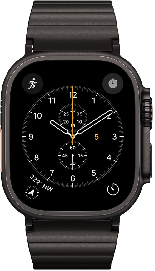 UNUM titánový remienok pre Apple Watch SE/Series 1 – 9 (42/44/45 mm)/10 – 11 (46 mm)/Ultra (49 mm) – čierny