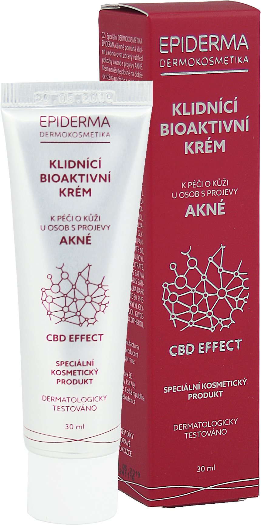 EPIDERMA bioaktívny CBD krém Akné 30 ml