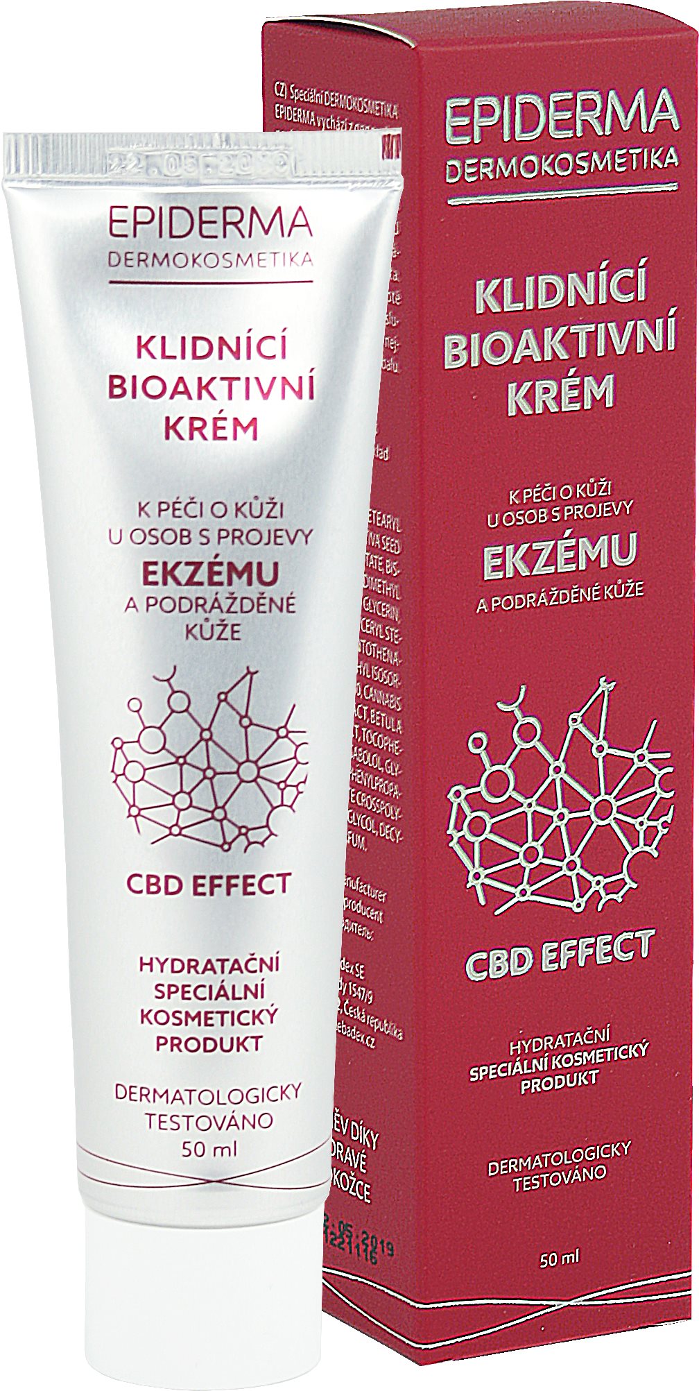 EPIDERMA bioaktívny CBD krém pri Ekzéme 50 ml