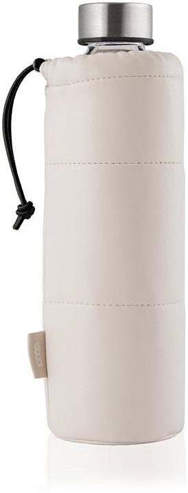 EQUA Skleněná lahev s obalem z umělé kůže Puffy Cream 750 ml