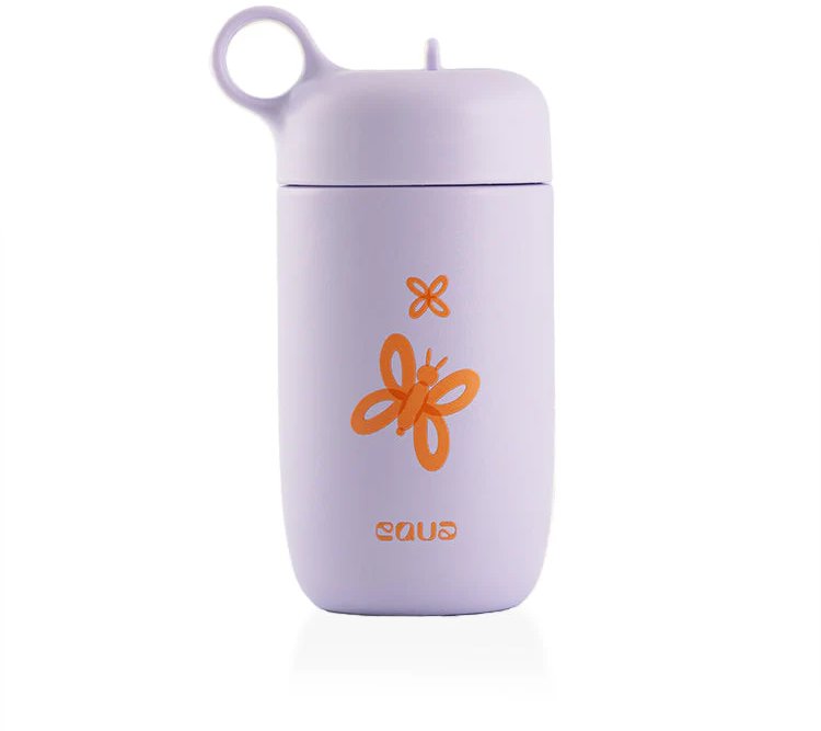 EQUA Dětská nerezová lahev Butterfly 400 ml