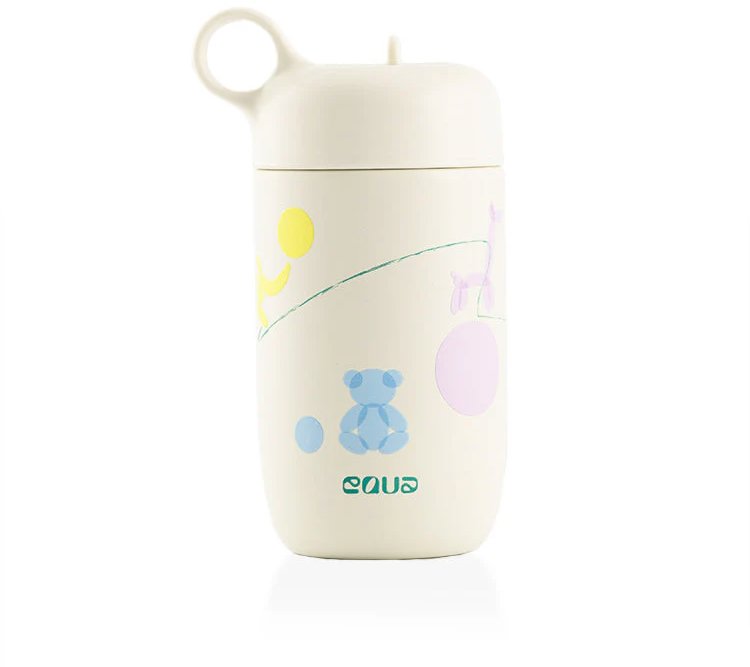 EQUA Dětská nerezová lahev Bounce Yard 400 ml