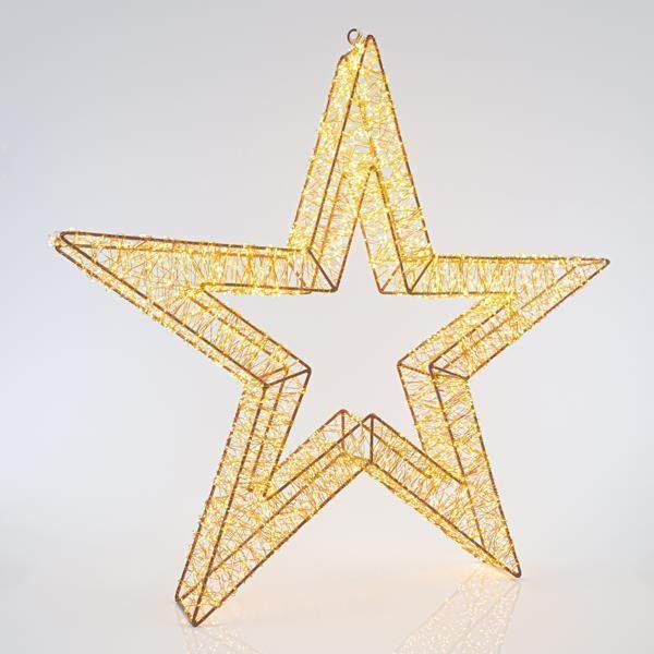 EUROLAMP Vianočná dekorácia – svietiaca hviezda, 108 cm