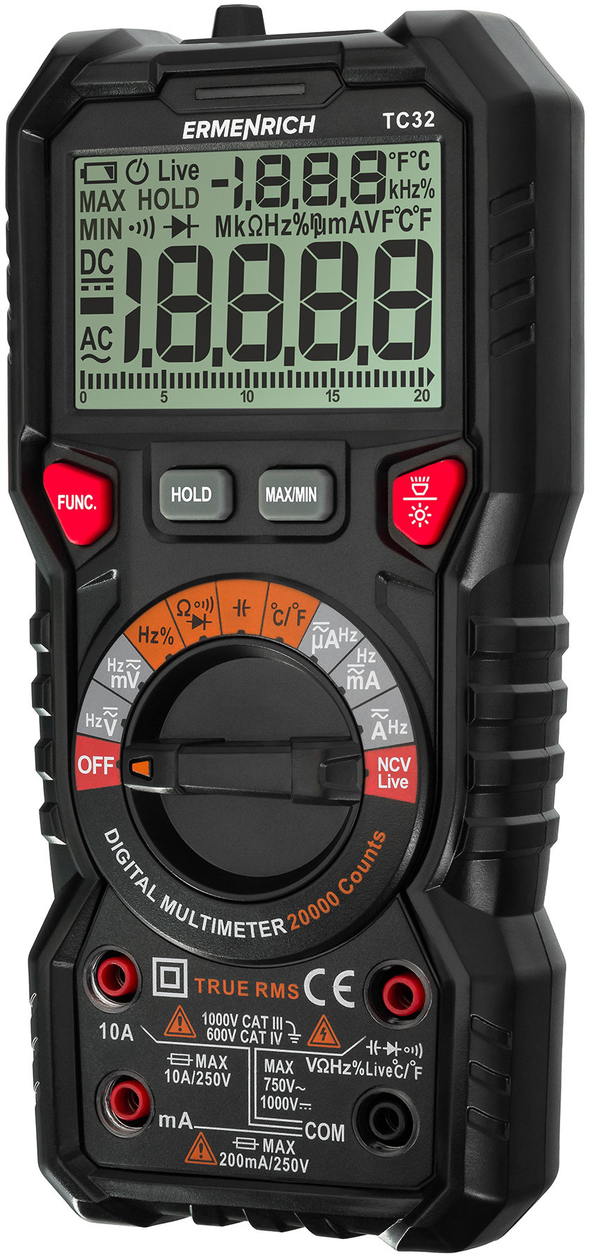 Ermenrich Digitálny multimeter Zing TC32