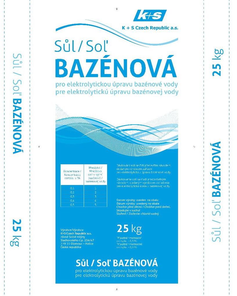 esco Soľ bazénová na elektrolytickú úpravu bazénovej vody 25 kg