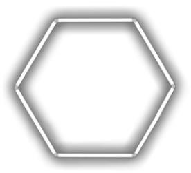 Escape6 Kompletné LED hexagónové svietidlo biele 6500 K, rozmery 1 element 97 × 84 cm