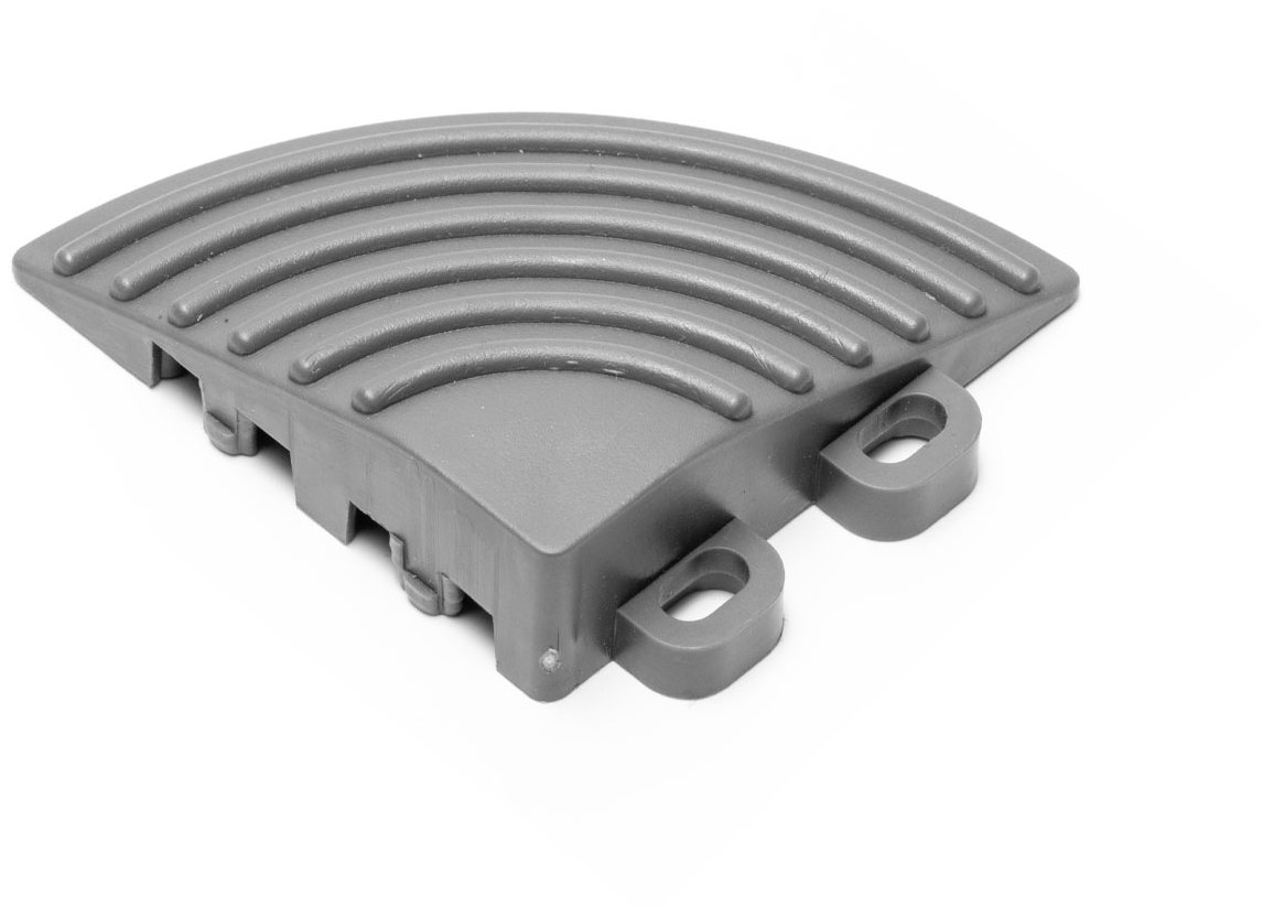 Escape6 Rohový diel k podlahe SORG, 6 cm, 4 ks, sivý