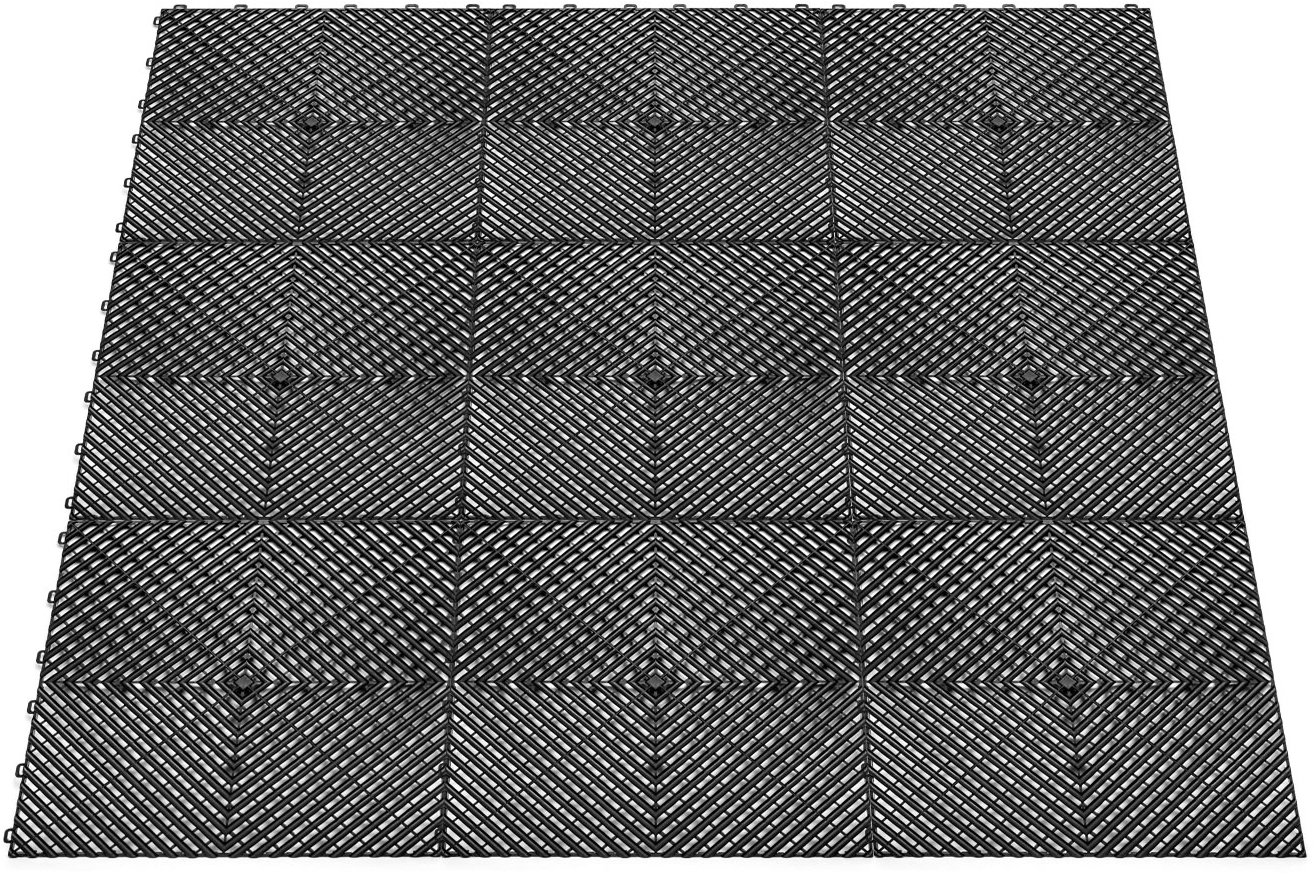 Escape6 WPC podlaha SORG, 1,2 × 1,2 m, 9 ks, čierna