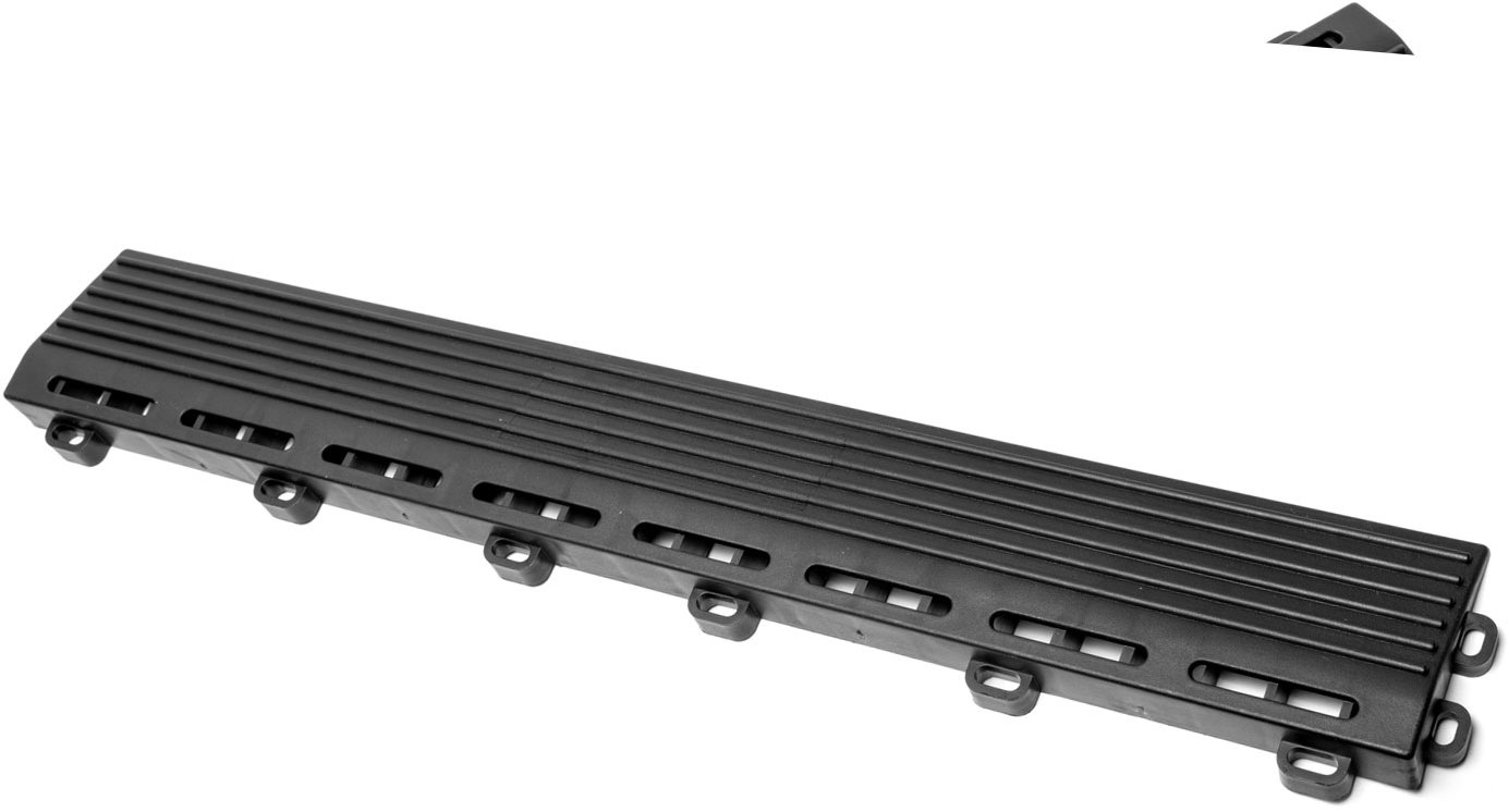 Escape6 Nájazdová hrana k podlahe SORG, 40 cm, s okami, 2 ks, čierna