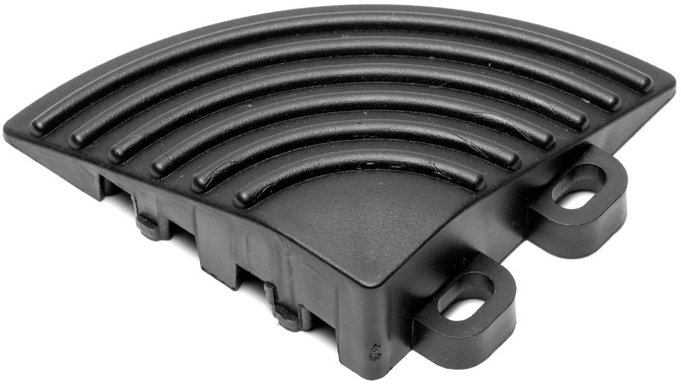 Escape6 Rohový diel k podlahe SORG, 6 cm, 4 ks, čierny