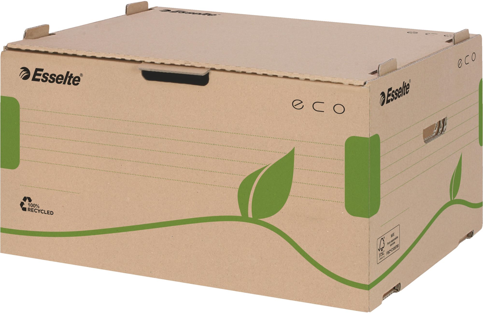 Esselte ECO 43,9 x 25,9 x 34 cm, hnedo-zelená