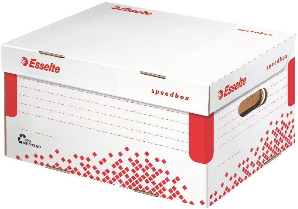 Esselte Speedbox 35,5 x 19,3 x 25,2 cm, bielo-červená